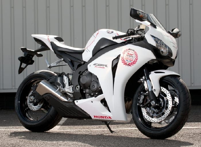 white honda fireblade