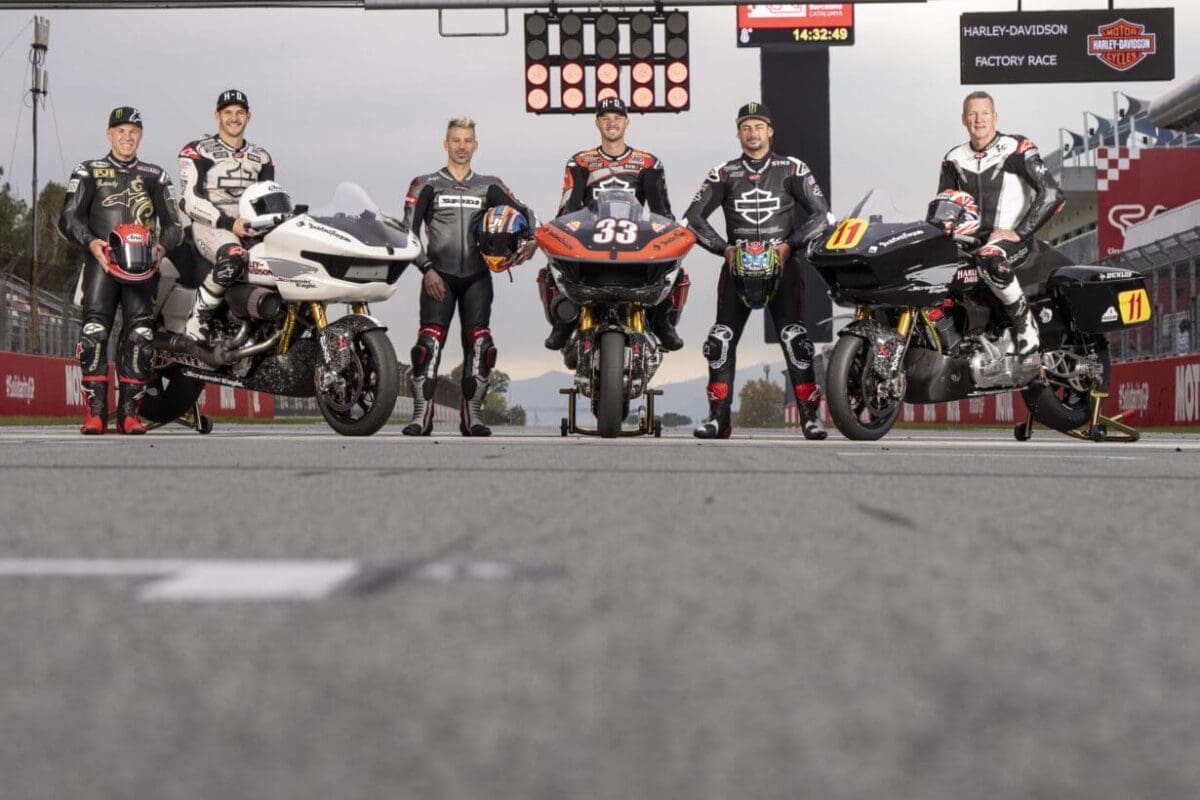 HARLEYDAVIDSON Factory racing tests at Cataluyna after MotoGP Fast